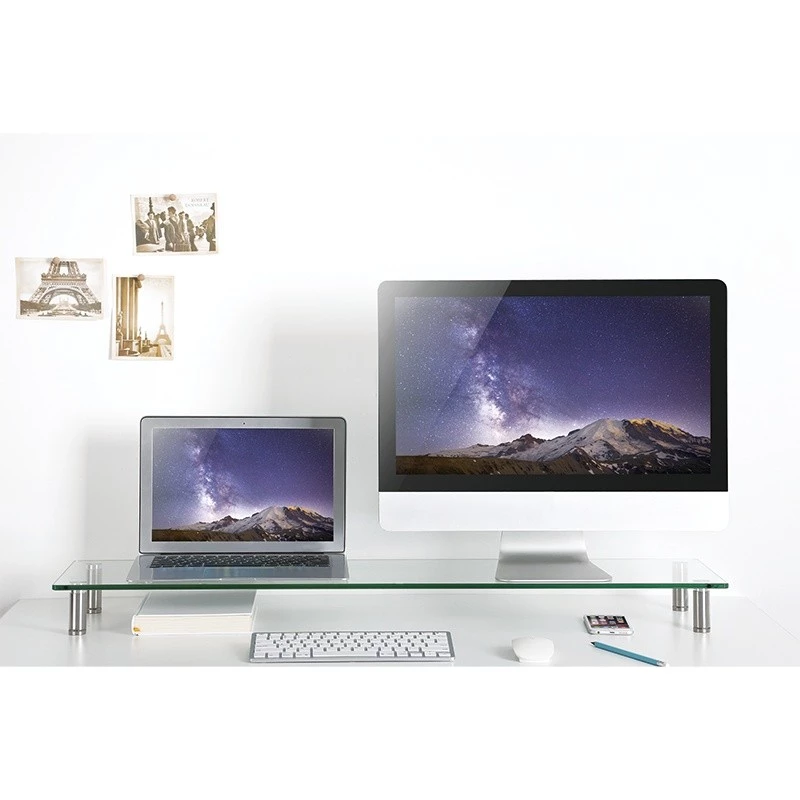 Monitor riser glass top 1000mm long