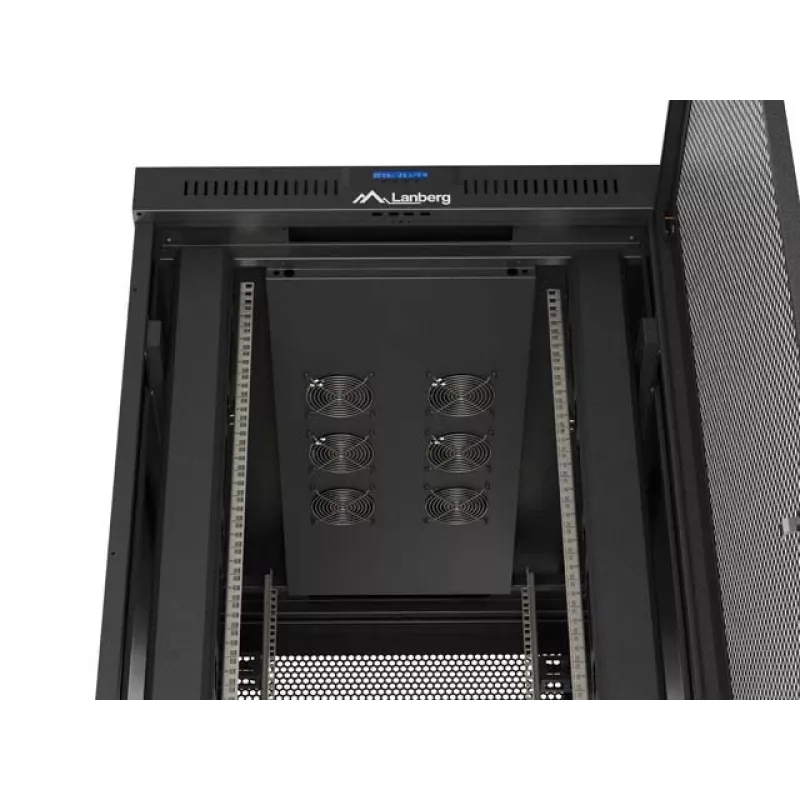 Rack cabinet LANBERG FF01-8247-23BL 47U freestanding rack, 2343×800×1200 mm, IP20, 165 kg, 1200 kg load