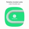 Cable USB-C-USB-C PowerStream 100W braid 1,2m white