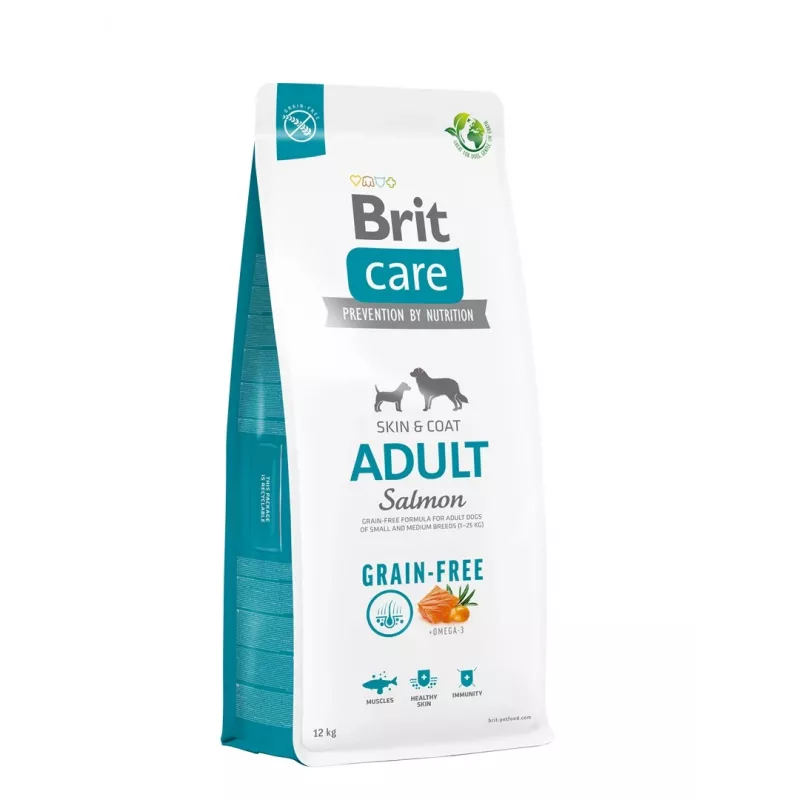 Dry Dog Food Brit Care Grain-free Adult Medium X-Small 12 kg — Salmon, 26% protein, 15% fat