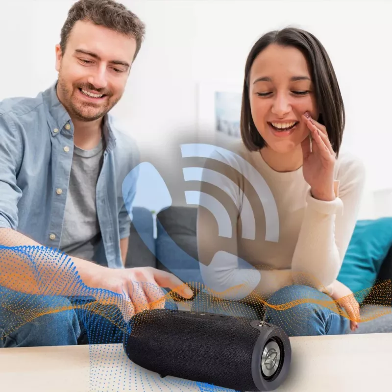 Portable Bluetooth Speaker MANTA SPK15GO-BK — 20W, 3600 mAh, up to 8 h, Black