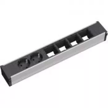 Power Extension 2 AC Outlet Bachmann 912.005 Black Silver