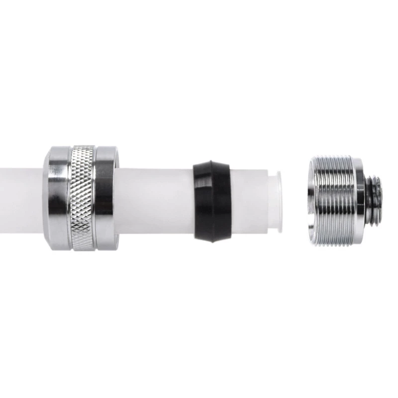 Alphacool Eiszapfen Pro Connector 16mm Hardtube Fitting G1/4, 6-Pack - chrome