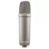 Studio condenser microphone RØDE NT1‑A 5th Gen — cardioid, XLR/USB, 24/32‑bit, up to 192 kHz, max SPL 142 dB, silver