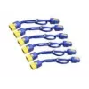 APC Power Cord Kit (6 ea), Locking, C19 to C20, 1.8m, Blue, 1.8 m, C19 coupler, C20 coupler