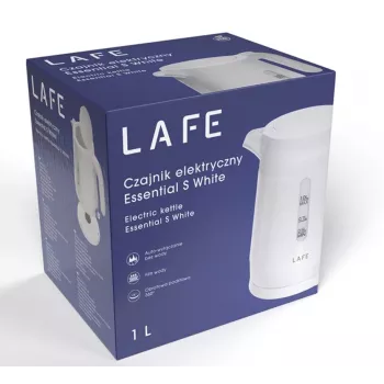 Electric kettle LAFE 1 L 2200 W White