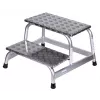 Step stool Krause 805027, aluminium 2 steps, max load 150 kg, 680 mm length, 41 cm height