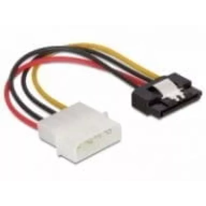 SATA HDD Cable DeLOCK 60120 4pin male with metal clip straight 0.12m