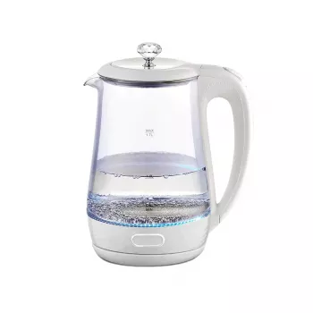 Electric kettle Maestro MR 052 WH — 1.7 L, 2200 W, translucent white, glass housing