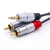 Audio Cable Qoltec 52341 3m 2xRCA 3.5mm Black