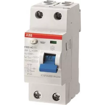 ABB Residual-Current Circuit Breaker 25A F202A-25/0,3 pro M compact 2pol. 300mA F202A-25/0,3 (2CSF202101R3250)