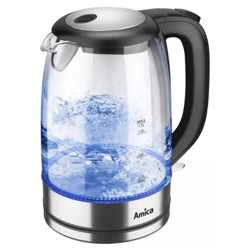 Electric kettle Amica 1.7L 2200W Silver