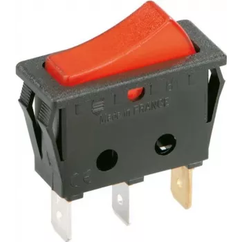 Bachmann 924.112 - Rocker Switch - 1P - Black - Red - 250 V