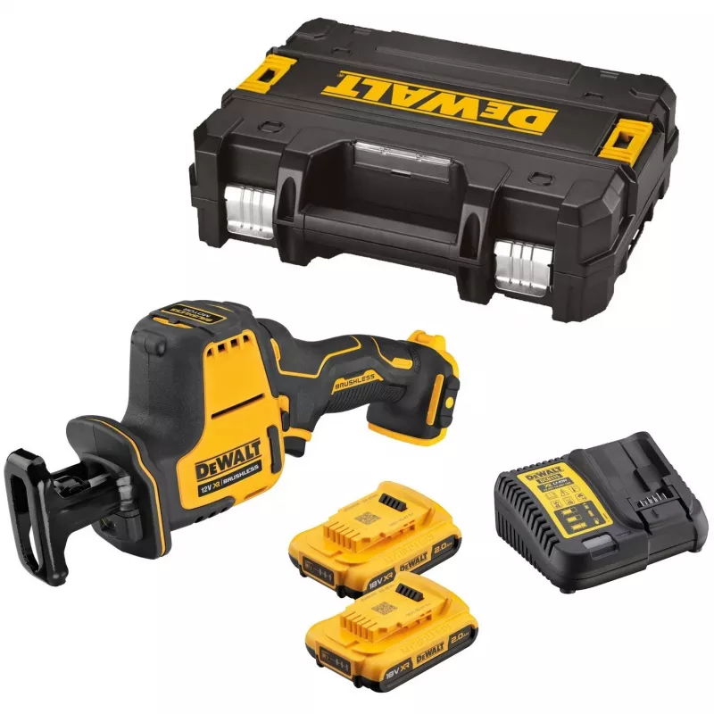 DeWALT DCS312D2-QW reciprocating saw 2800 spm Black, Yellow