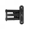 Maclean MC-417 Full Motion TV Monitor Wall Mount 13-32 30kg max. VESA 100x100 Black Powder Coated Universal Holder Bracket Adjustable Wall Distance Rotating Tilting