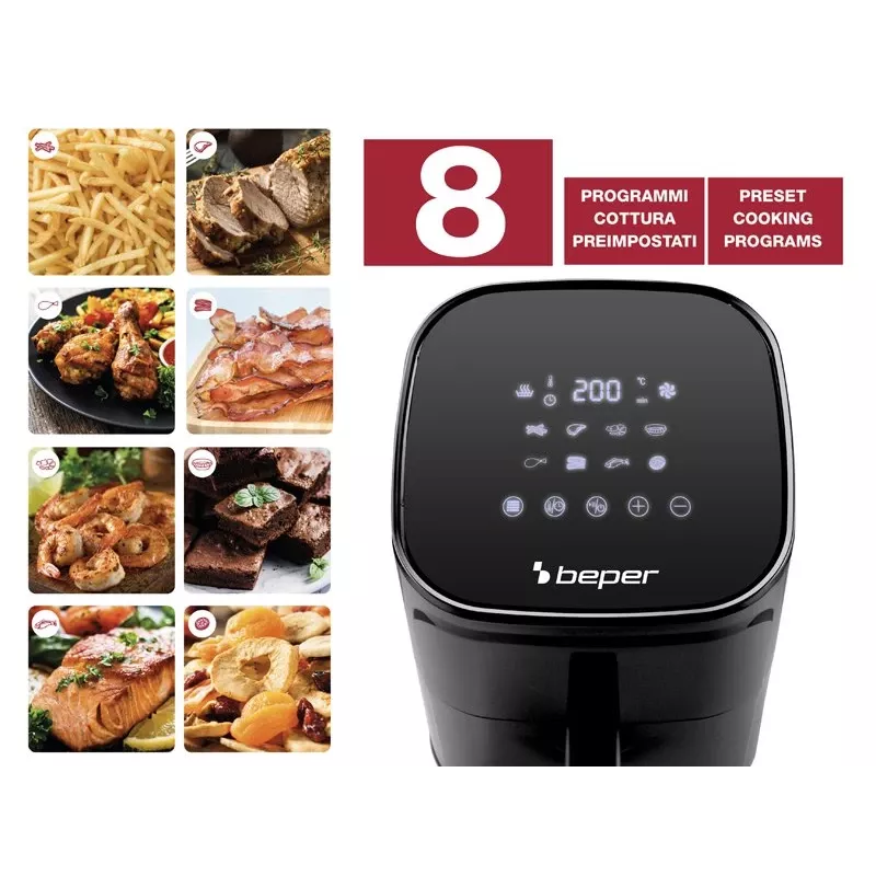 Hot air fryer Beper P101FRI051 5 L 1400 W Black