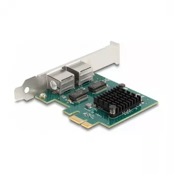 DeLOCK PCI Express x1 Card 2 x RJ45 Gigabit LAN BCM Grey