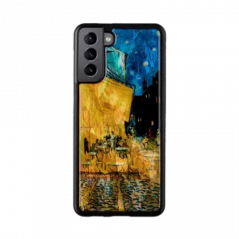 Protective phone case iKins for Samsung Galaxy S21+ — black