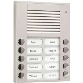 Audio Outdoor Station PES10-EN/04 10 Buttons 2-r. AP Silver (PES10-EN/04)