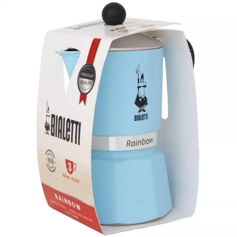 Bialetti Rainbow 0.06 L Aluminium Thermoplastic Blue Coffee Maker