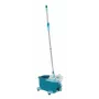 Mopping system Leifheit Clean Twist Mop Ergo mobile, single-tank, blue, with mop and castor wheels