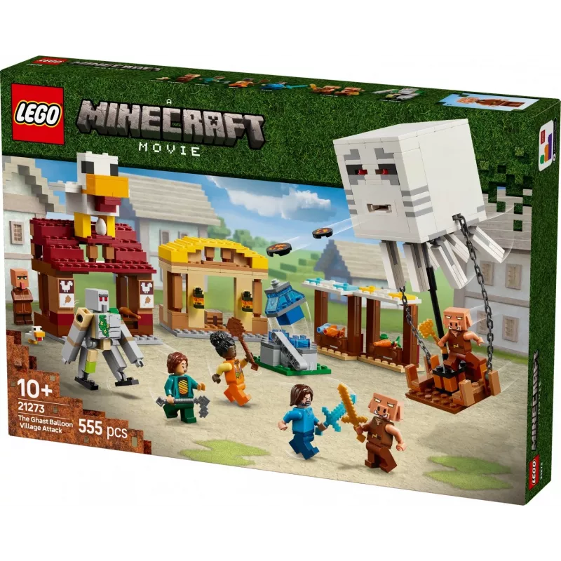 LEGO MINECRAFT 21273 The Ghast Balloon Village Attack