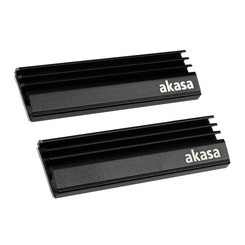 Akasa A-M2HS01-KT02 Computer Cooling System Solid-State-drive Heat Sink/Radiator Black 1 - 2 (A-M2HS01-KT02)