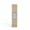 Bathroom storage cabinet top e shop S40 SONOMA — Oak frame, freestanding, 6 shelves, 400×300×1700 mm