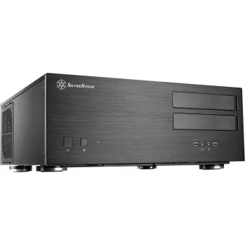 SilverStone Grandia GD08 - Desktop - SSI EEB - without Power Supply - Black - USB/Audio