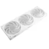 AKASA Vegas A36 120mm ARGB Case Fans - White (3-Pack)
