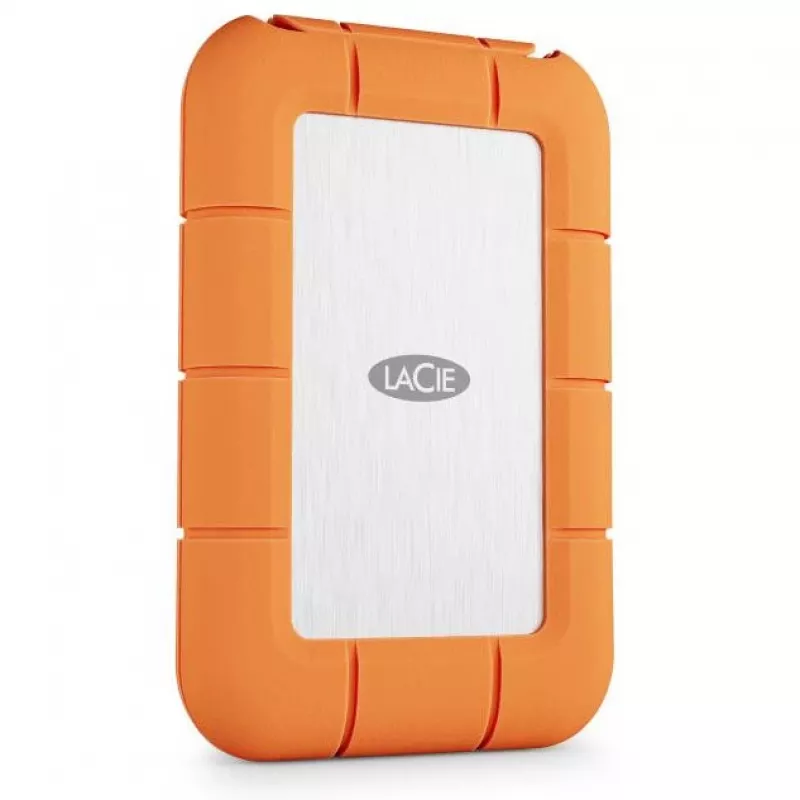 External SSD LaCie STND4000400 4 TB USB4 Gen 3x2 Thunderbolt USB Type-C, Orange/Stainless steel