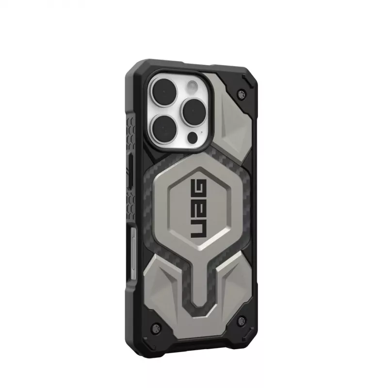 Urban Armor Gear Monarch Pro mobile phone case 16 cm (6.3) Cover Titanium
