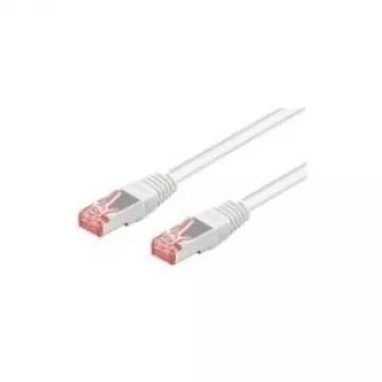Wentronic Goobay CAT 6 Patch Cable, S/FTP (PiMF), White, 50 m - LSZH Halogen-Free, Copper (93510)