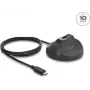 DELOCK magnetic stand USB Type-A receptacle to USB Type-C plug 10 Gbps docking cable 1.2 m (64365)