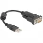 DeLOCK Adapter USB 2.0 Type-A to Serial RS-232 D-Sub 9 pin male 0.25 m