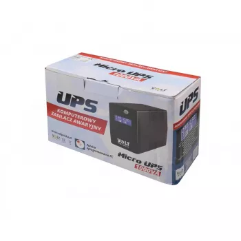 UPS UNINTERRUPTIBLE POWER SUPPLY VOLT POLSKA MICRO 1000VA 600W 1x9ah
