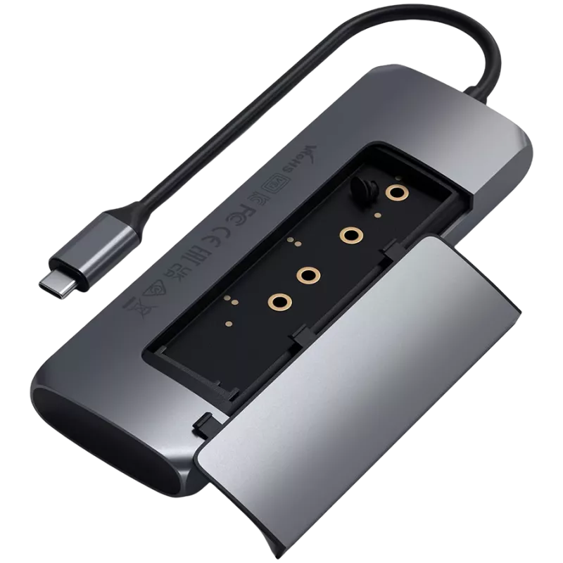 SATECHI USB-C M.2 NVMe / SATA SSD Enclosure