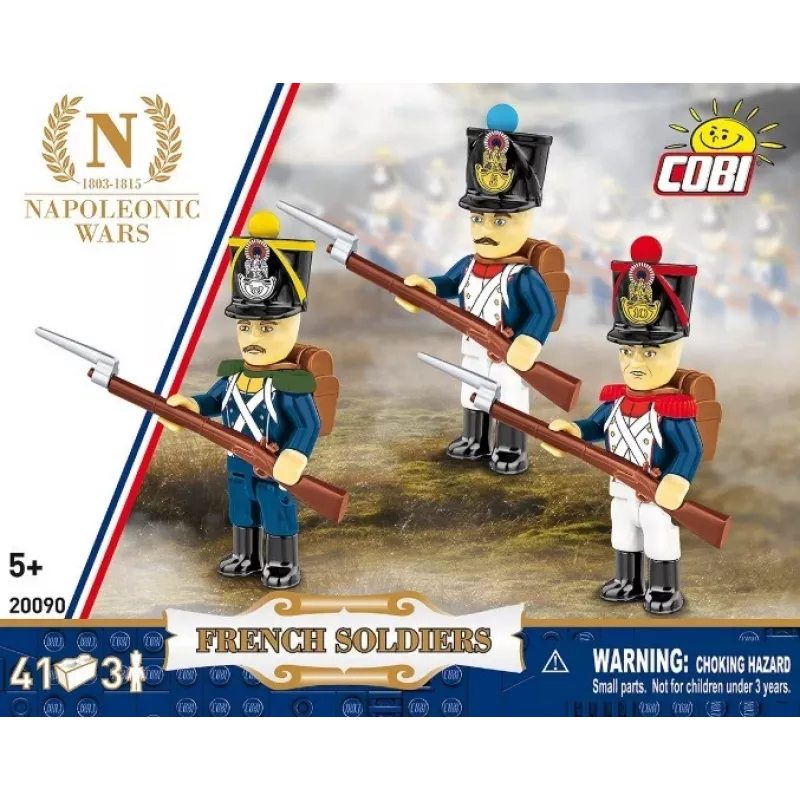 French Soldiers Building Blocks Set, 41 Pieces