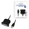 LogiLink UA0054A Parallel Cable Black 1.8 M
