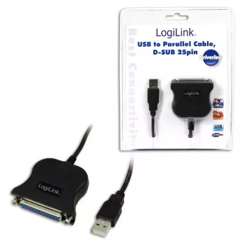 LogiLink UA0054A Parallel Cable Black 1.8 M