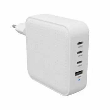 Hyper HyperJuice 100W USB-C GaN Travel Charger 3C+1A - White (HJ1002WHWWGL)