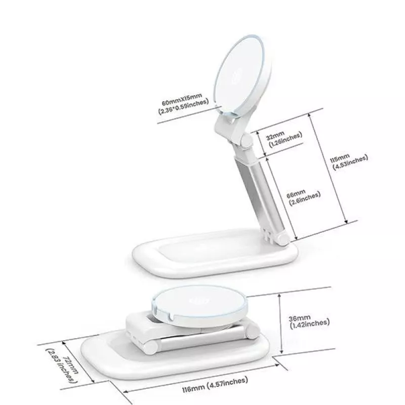 Magnetic Stand SODI BM-310 white MagSafe — magnetic phone stand compatible with MagSafe chargers