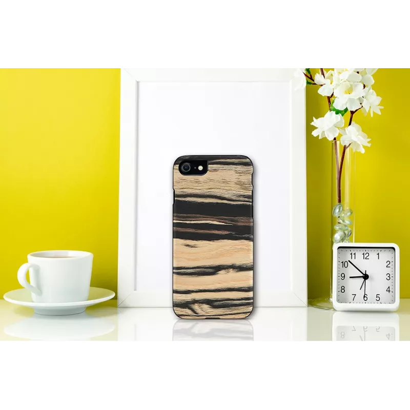 Phone case Man and Wood for iPhone 7/8 — white ebony black