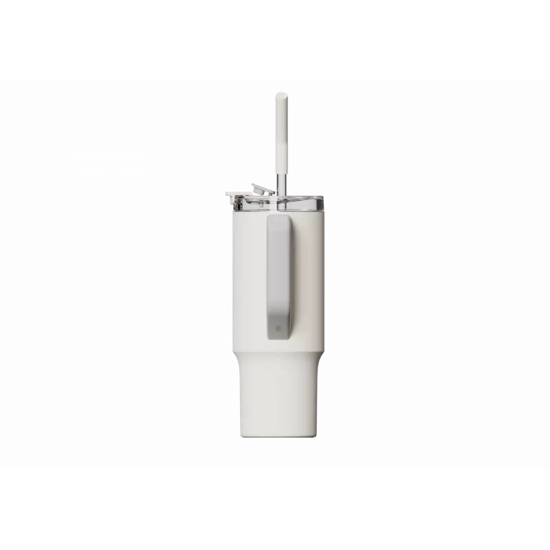 Thermal straw mug Xiaomi Straw Mug White 1 L — stainless steel interior, leakproof, 240×132×97 mm