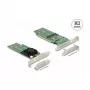 DeLOCK PCI Express x16 Card to 4 x internal NVMe M.2 Key M - Low Profile Form Factor