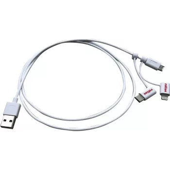 ROLINE 11.02.8329 USB Cable 1 m USB 2.0 USB A Micro-USB B White (11.02.8329)