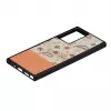 Protective phone case man and wood for Samsung Galaxy Note 20 Ultra — Pink Flower on Black