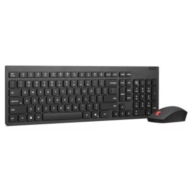 Wireless keyboard and mouse set Lenovo Essential Wireless Combo Gen2 — black, compact layout, wireless connection