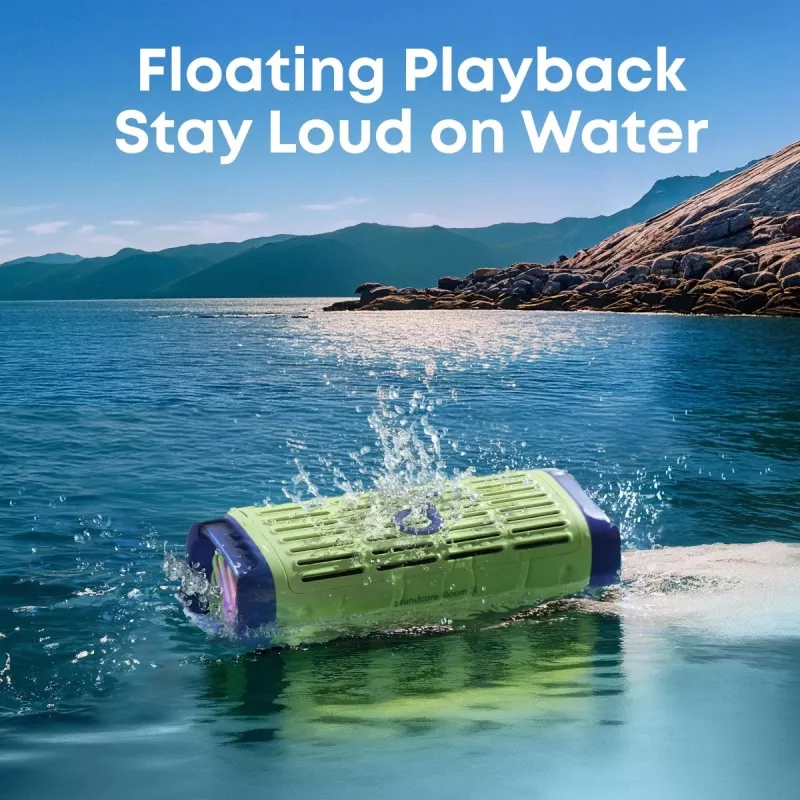 Portable speaker Anker Soundcore Boom 3i — 50W, Bluetooth, waterproof, green