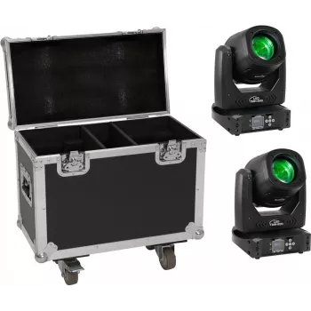 LED light set EUROLITE TMH-B90 2x with transport case and wheels